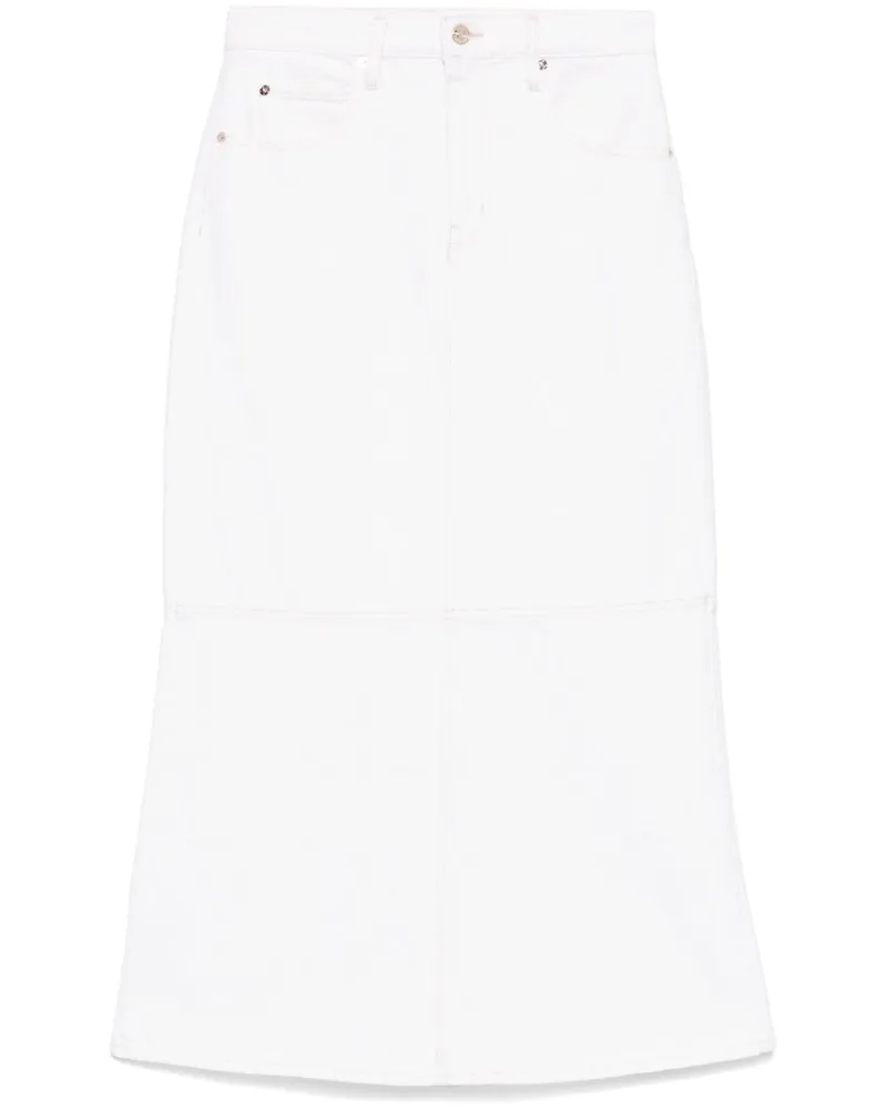 Frame Denim The Flounce Midirock - Weiß Weiß