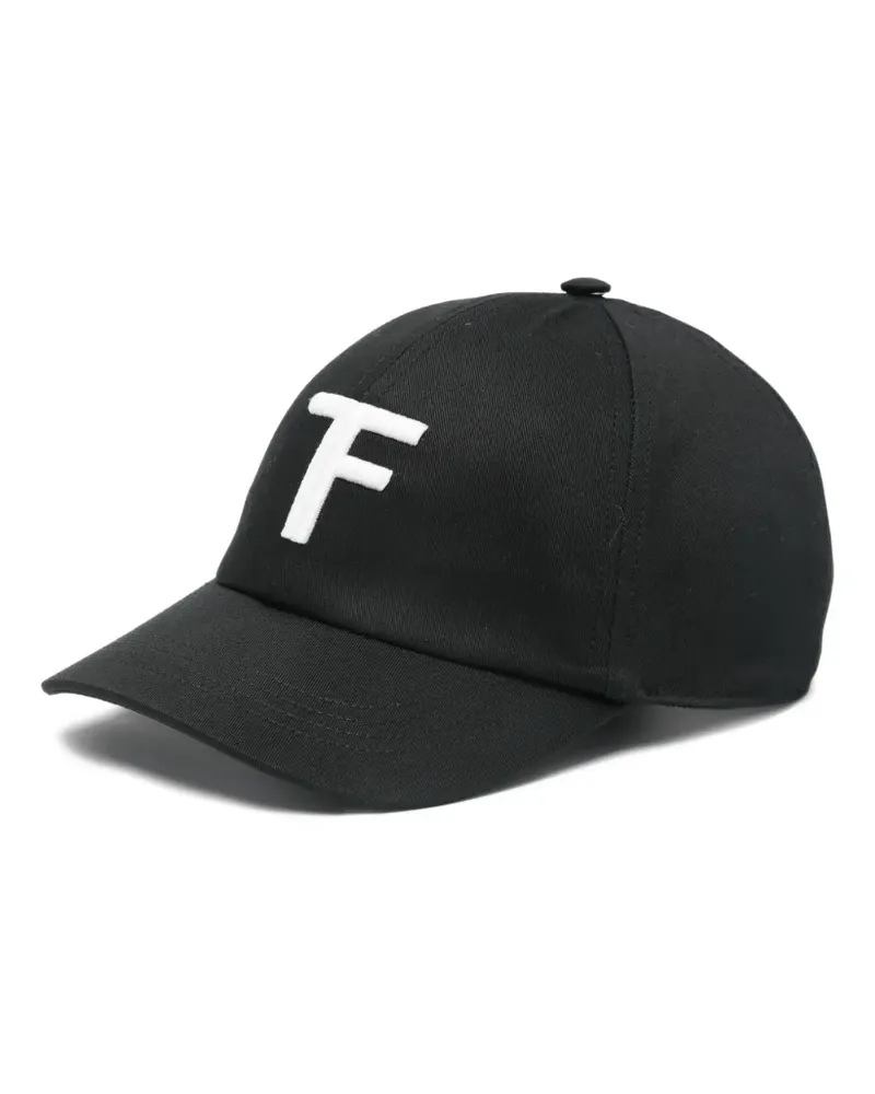Tom Ford Baseballkappe mit Logo-Stickerei - Schwarz Schwarz
