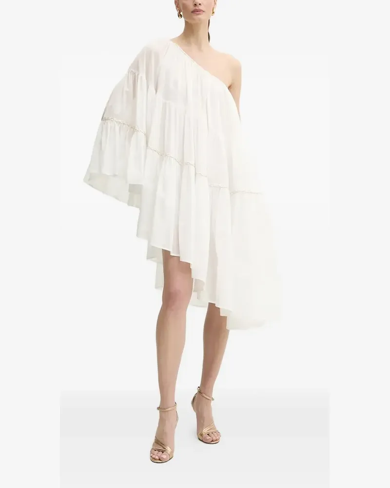 Simona Corsellini Asymmetrisches Kleid - Weiß Weiß
