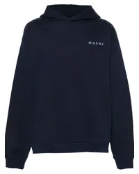 Marni Hoodie mit Logo-Print Blau