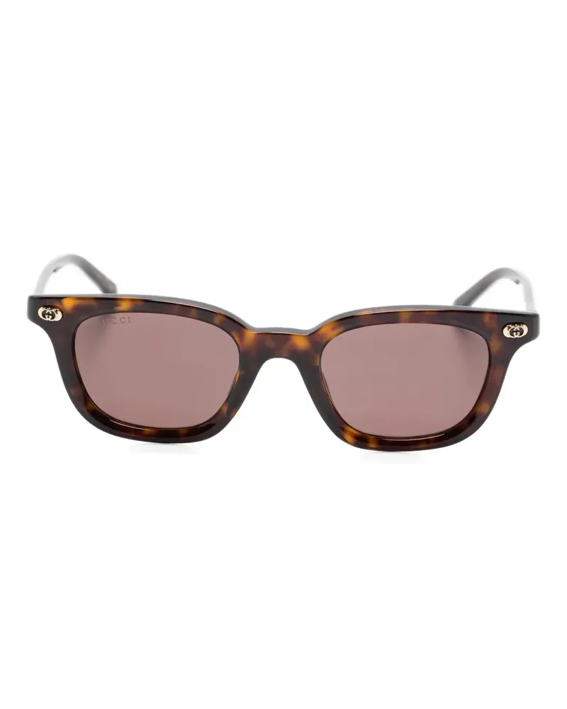 Gucci Sonnenbrille mit GG - Braun Braun