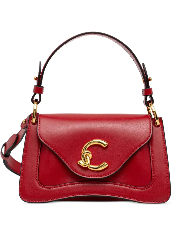Coccinelle C-Me Tote Bag mit Logo-Schild - Rot Rot