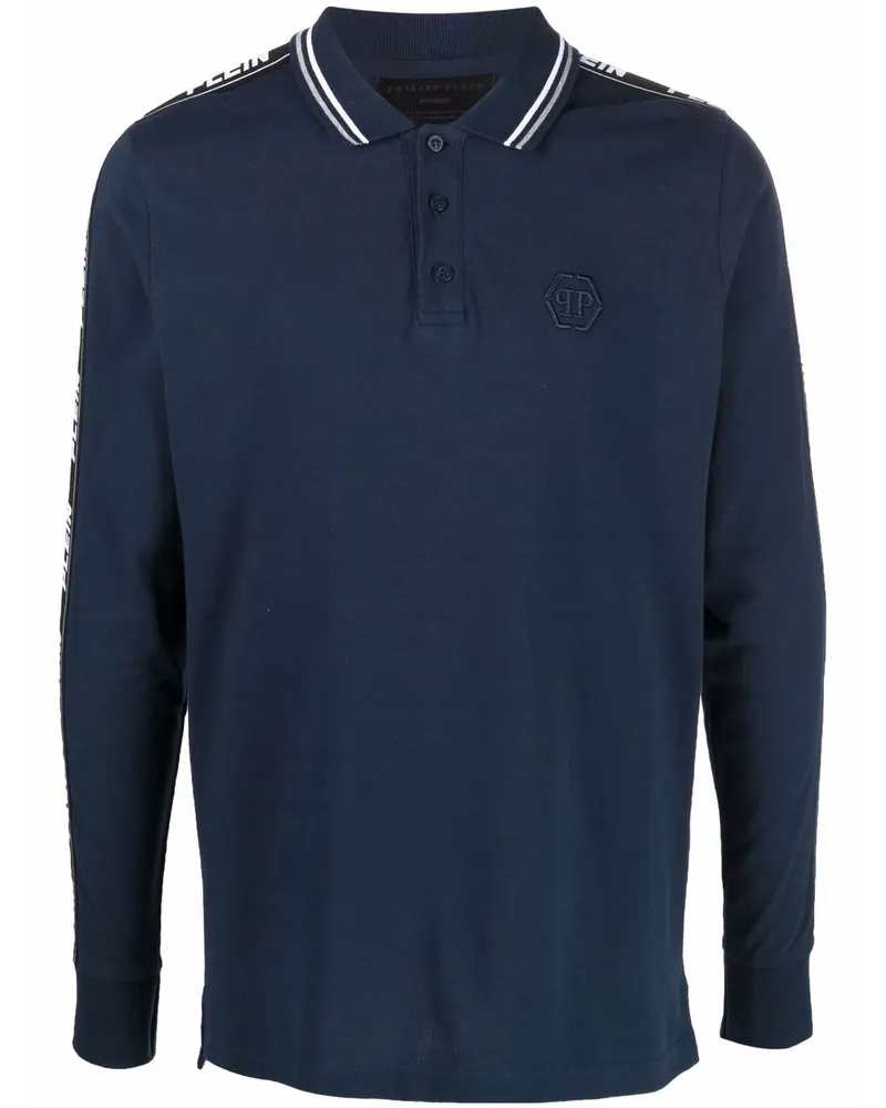 Philipp Plein Poloshirt mit Logo-Stickerei - Blau Blau