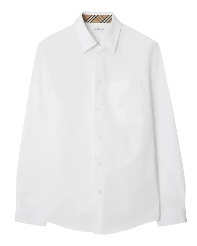 Burberry Popeline-Hemd - Weiß Weiß