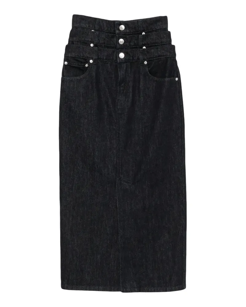 Viktor & Rolf Jeansrock im Layering-Look - Blau Blau