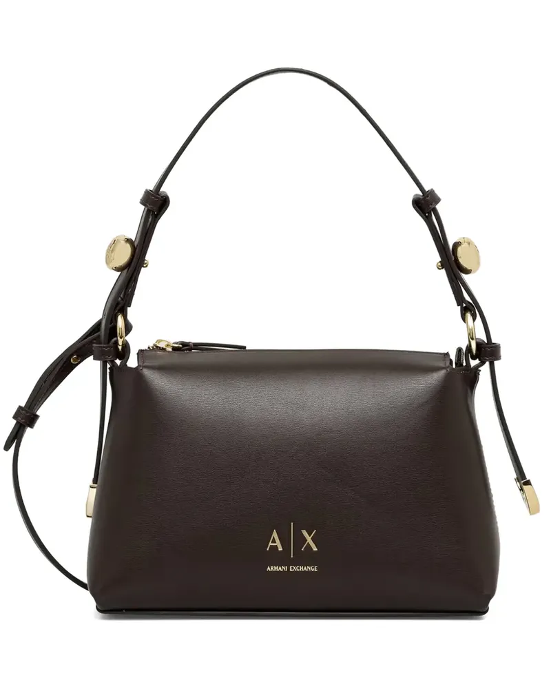 Armani Exchange logo-print tote bag - Braun Braun