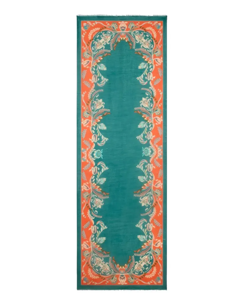 Etro Schal mit Fransen - Grün Grün