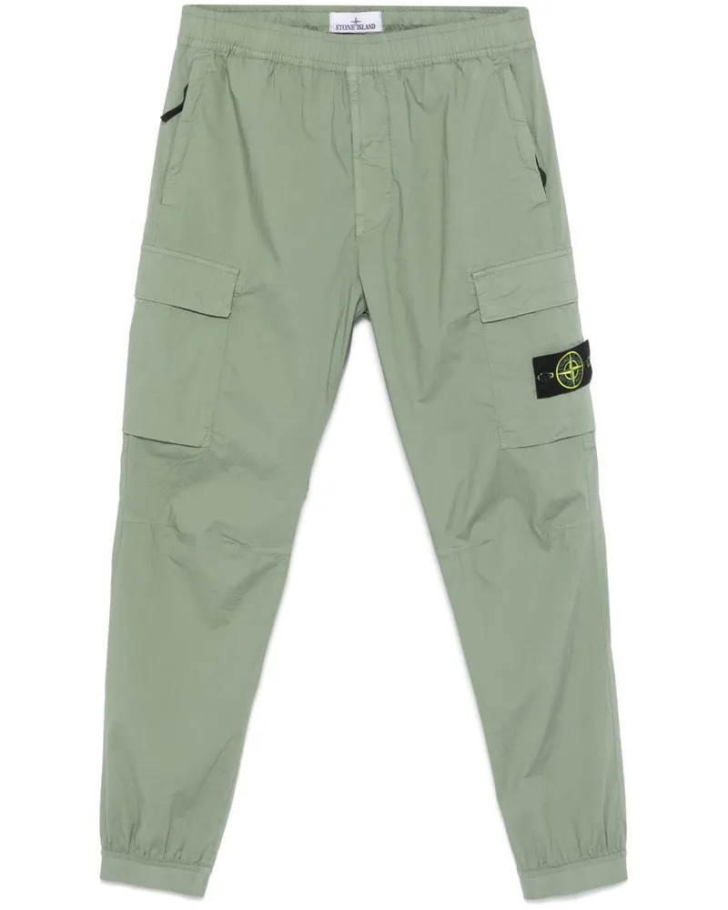 Stone Island Hose mit Kompass-Patch GrüN