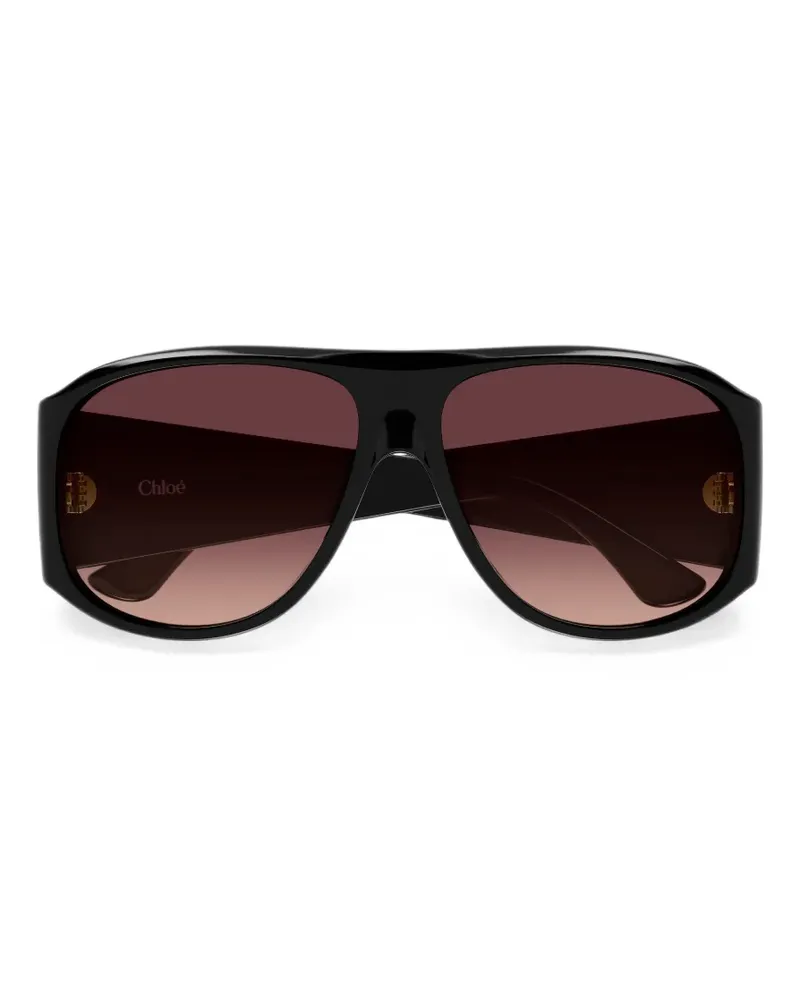 Chloé Izia Pilotenbrille - Schwarz Schwarz