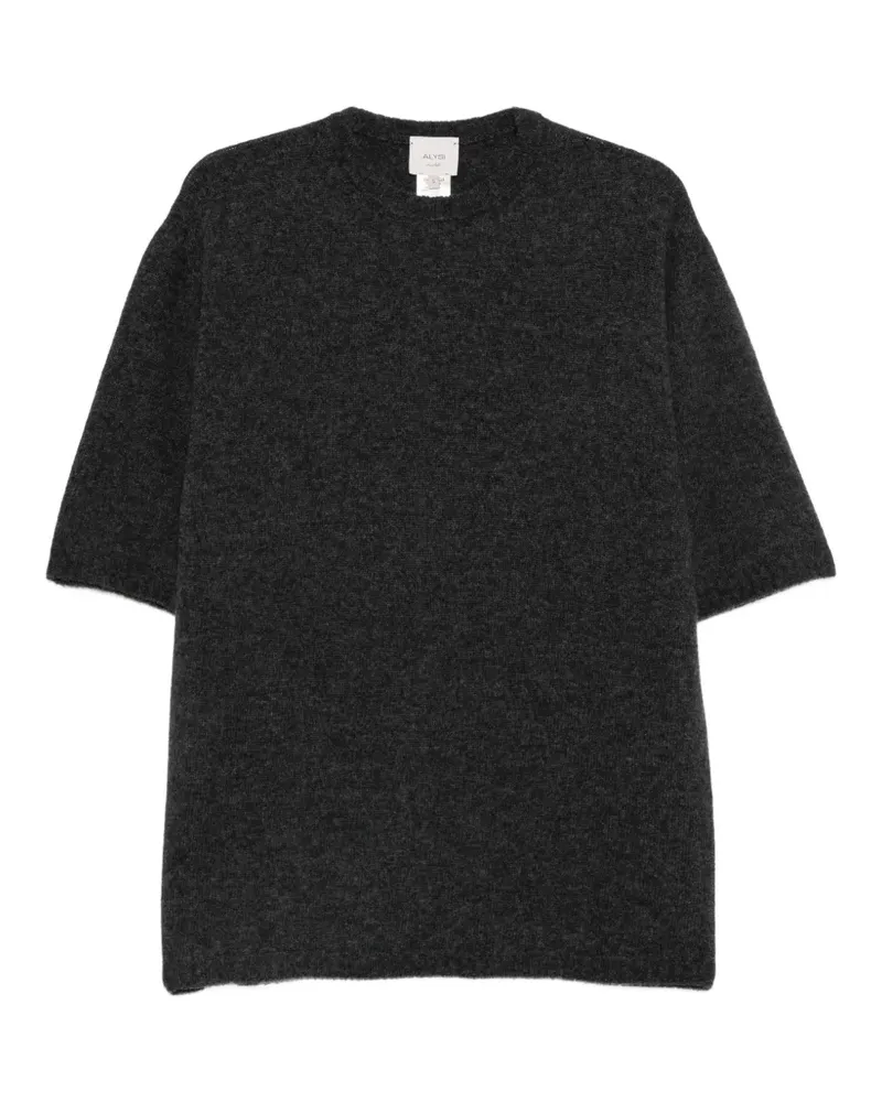 ALYSI Kurzärmeliger Pullover - Grau Grau