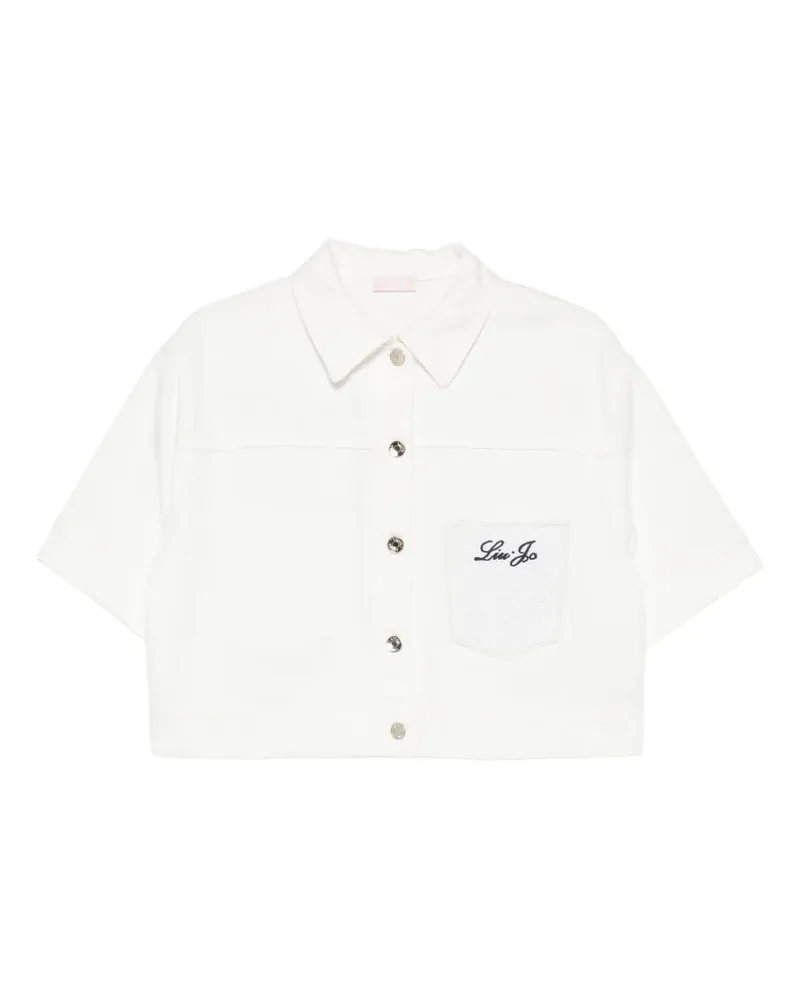 Liu Jo short-sleeve cropped jacket - Weiß Weiß