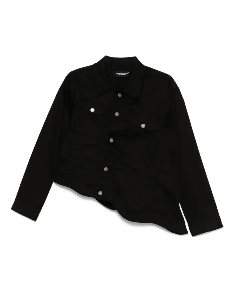 Undercover Asymmetrische Hemdjacke - Schwarz Schwarz