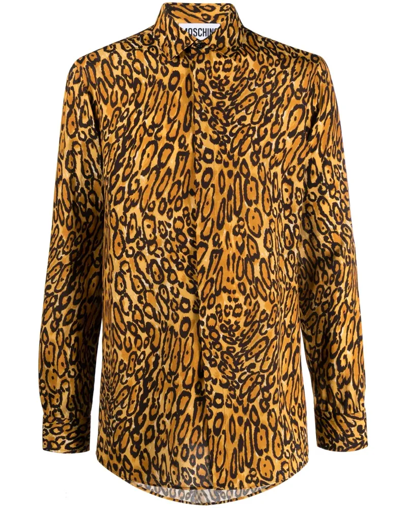 Moschino Hemd mit Leoparden-Print - Nude Nude