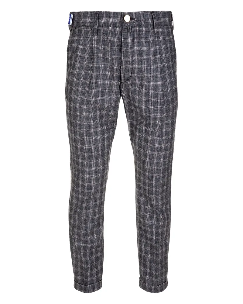 Jacob Cohën Karierte Hose - Grau Grau