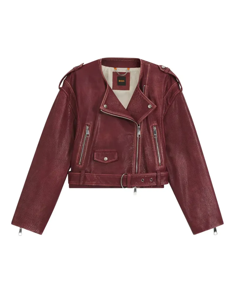 HUGO BOSS belted zip jacket - Rot Rot