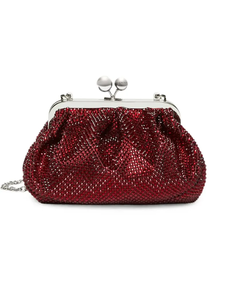 Max Mara Pasticcino Schultertasche mit Kristallen - Rot Rot
