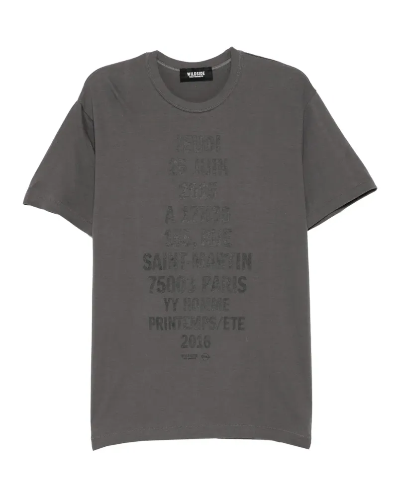 Yohji Yamamoto Invitation T-shirt - Grau Grau