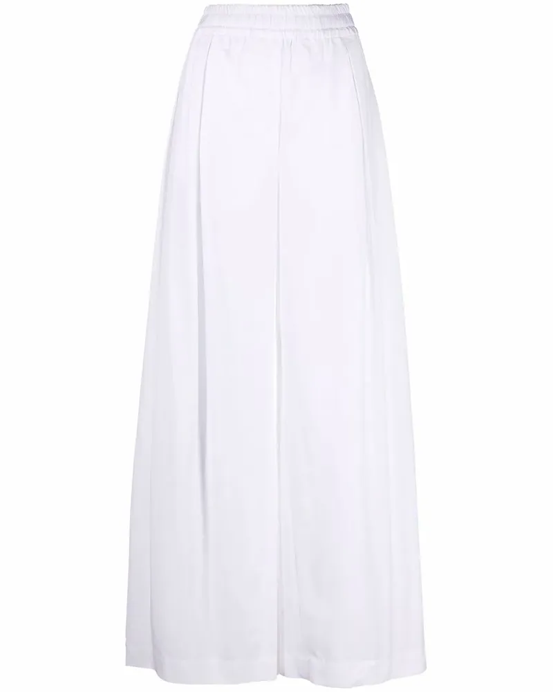 ASPESI Ausgestellte Wide-Leg-Hose - Weiß Weiß