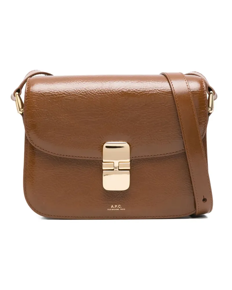 A.P.C. Umhängetasche aus Leder - Braun Braun