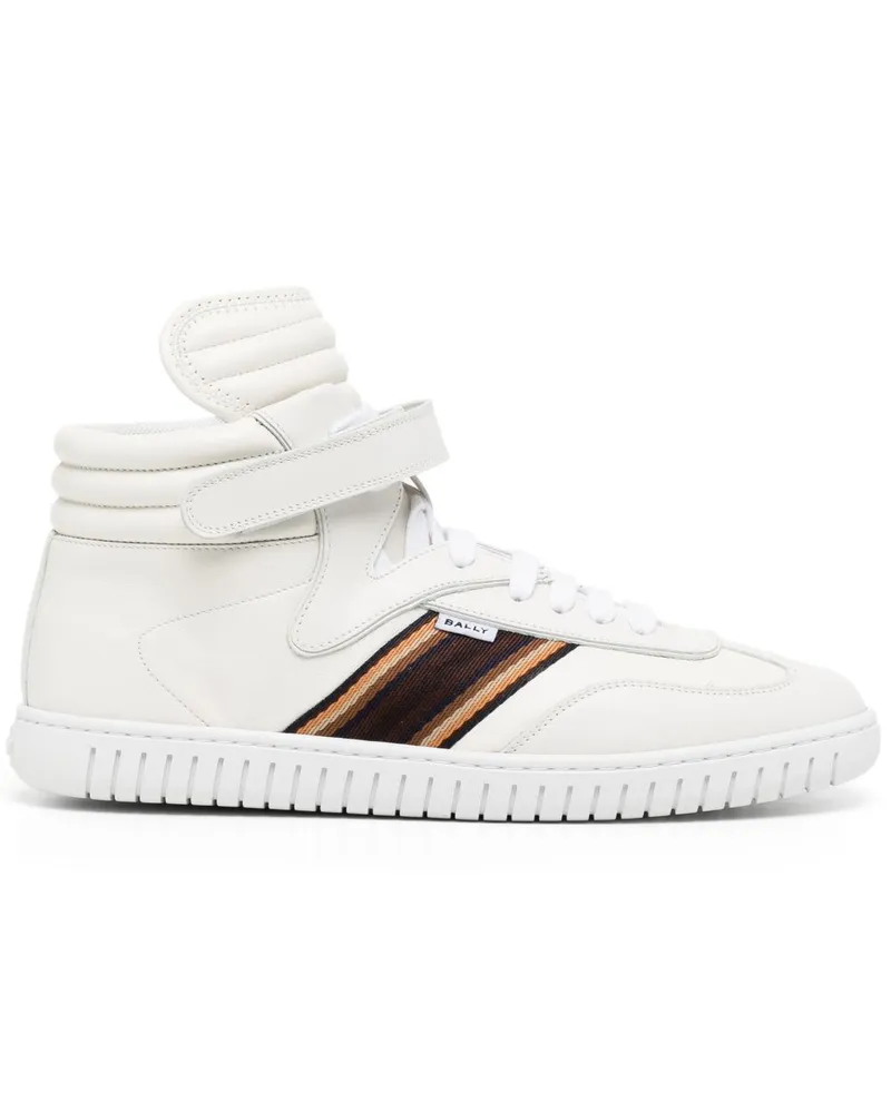 Bally High-Top-Sneakers mit Streifen - Weiß Weiß