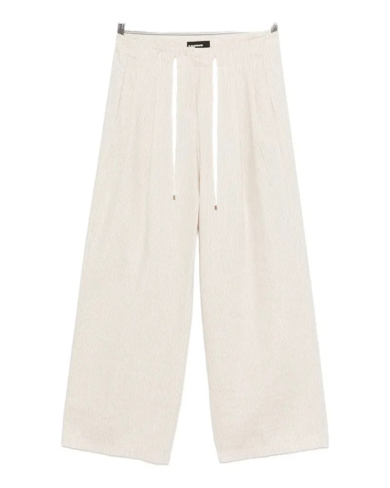 Cambio pinstripe drawstring trousers - Nude Nude