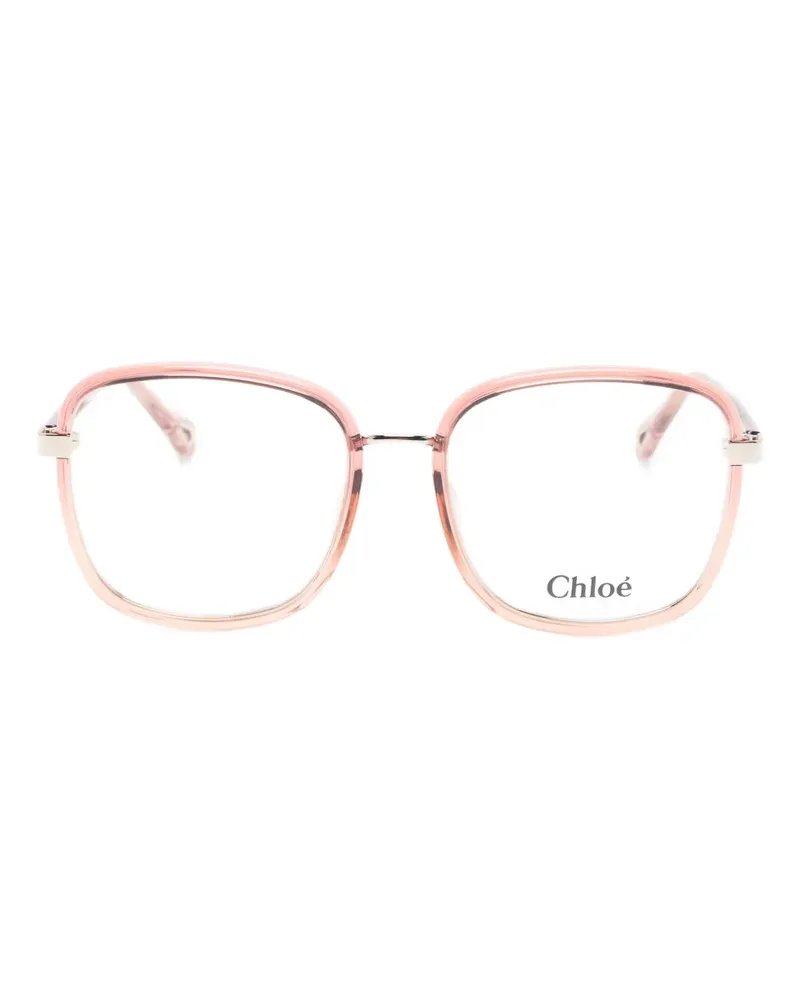 Chloé Brille mit eckigem Gestell - Rosa Rosa