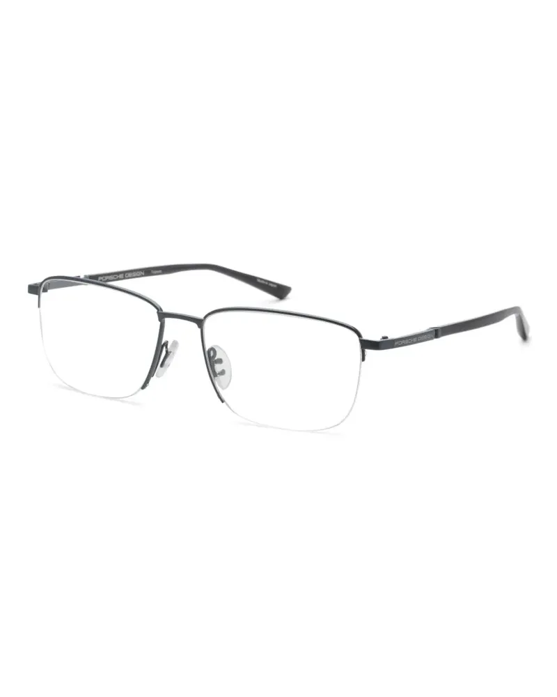 Porsche Design Brille mit eckigem Gestell - Grau Grau