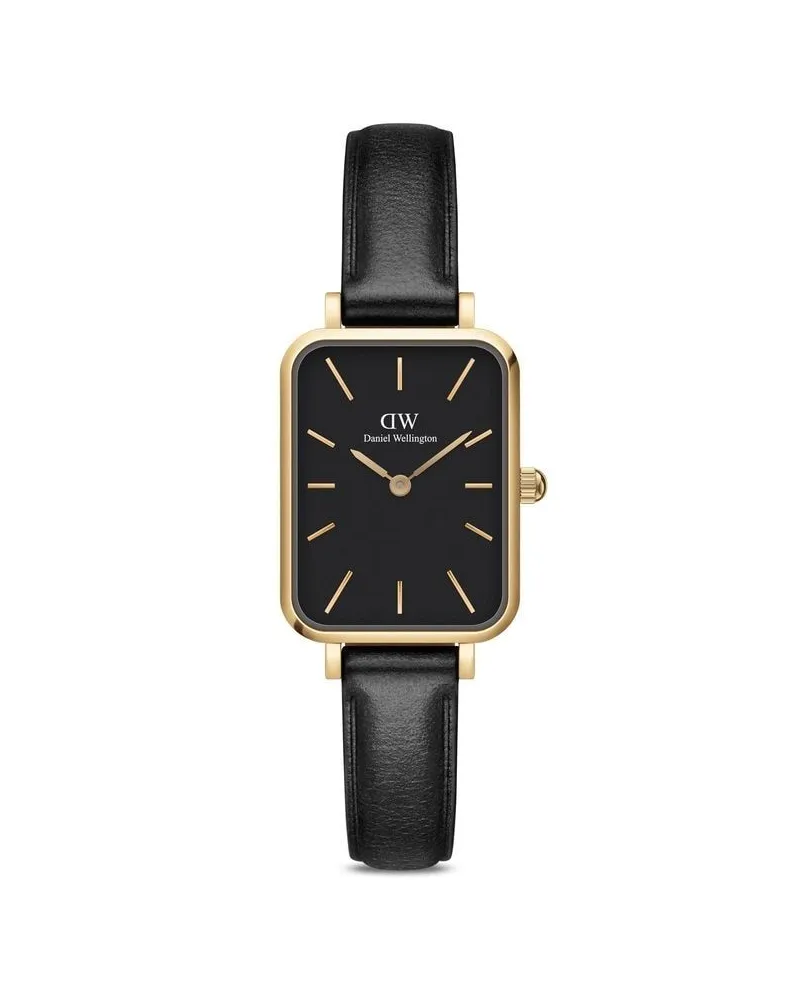 Daniel Wellington Quadro Pressed Sheffield Armbanduhr 20x26mm - Schwarz Schwarz