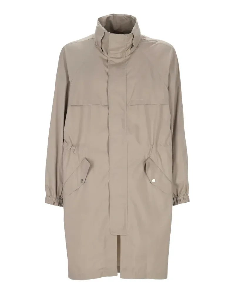 Brunello Cucinelli back-drawstring coat - Nude Nude