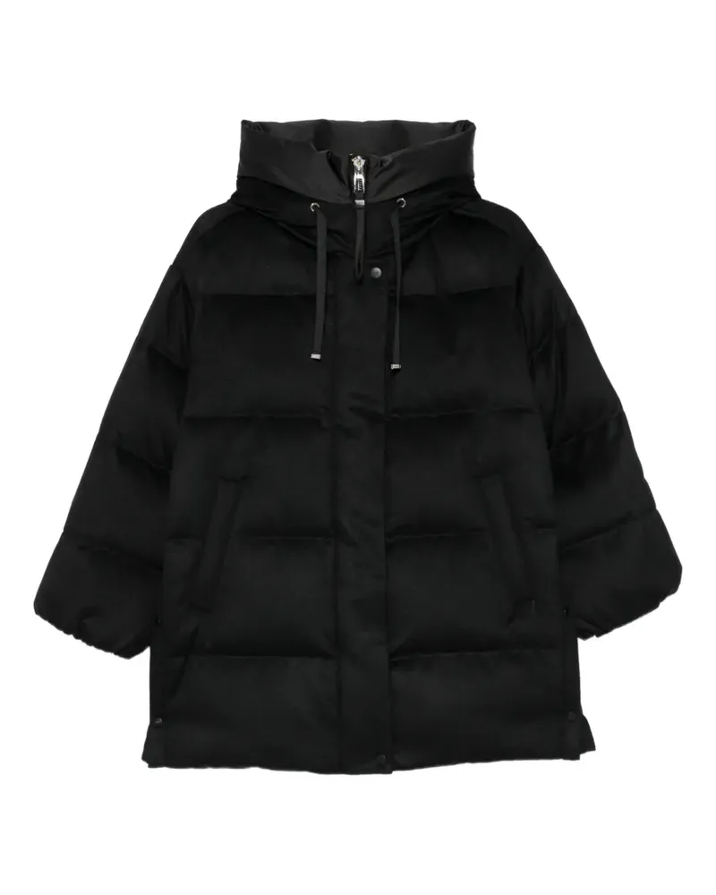 DUNO quilted-pattern coat - Schwarz Schwarz