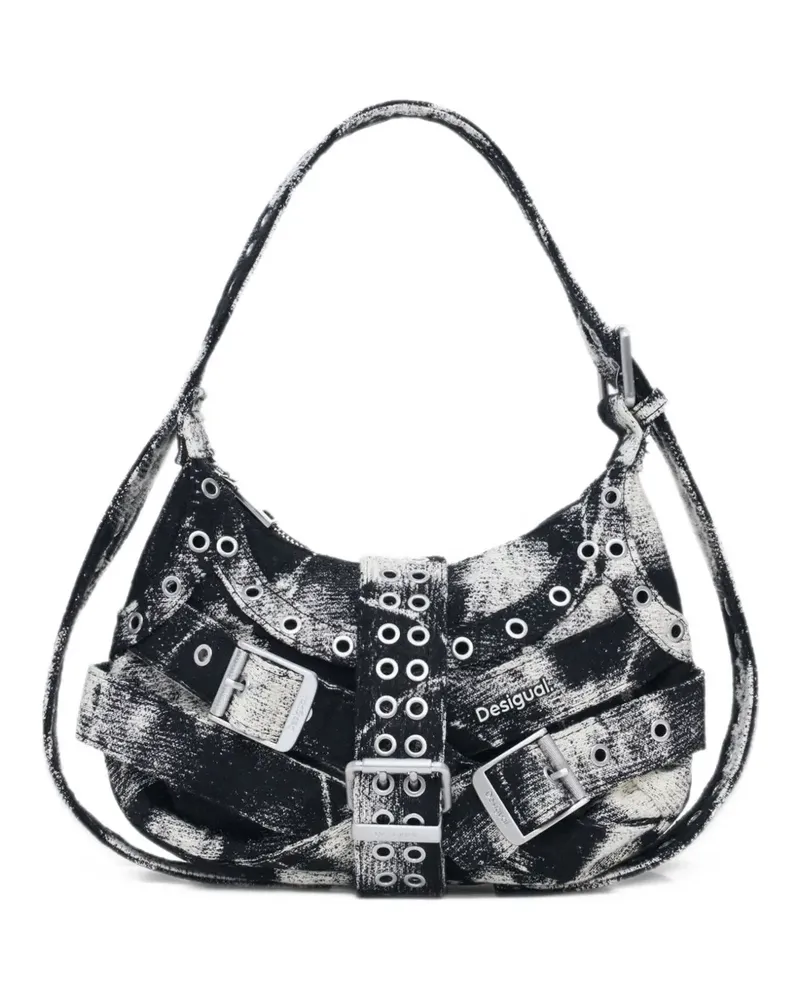Desigual buckle-detail eyelet-embellished tote bag - Schwarz Schwarz