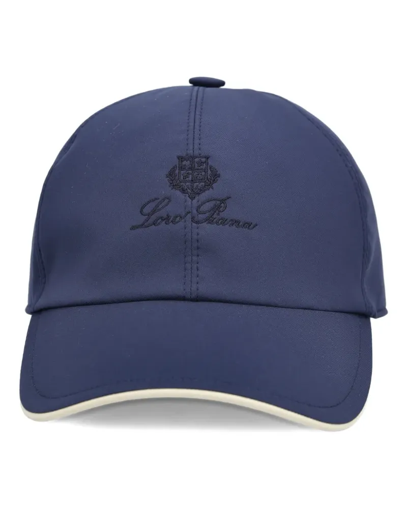Loro Piana logo-embroidery baseball cap - Blau Blau