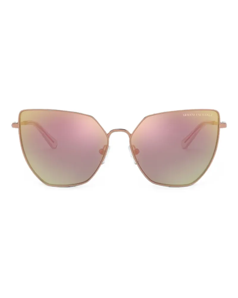 Armani Exchange Sonnenbrille mit geometrischem Gestell - Rosa Rosa