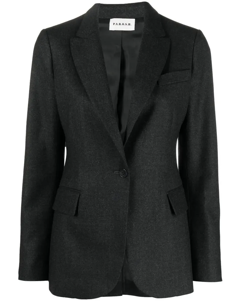 P.A.R.O.S.H. Einreihiger Blazer - Grau Grau