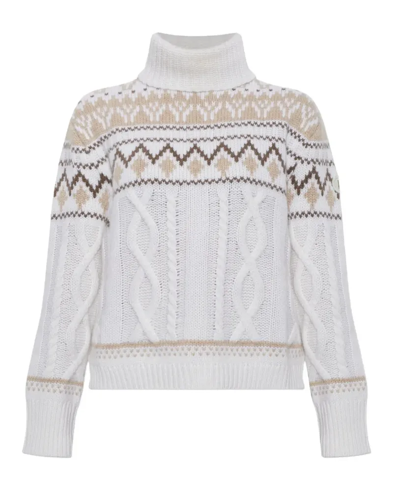 Bogner Lorely Pullover mit Zopfmuster - Weiß Weiß