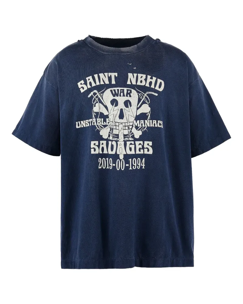 Neighborhood Klassisches T-Shirt - Navy Navy