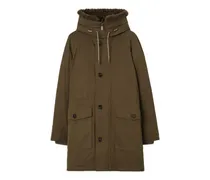Parka mit Shearlingbesatz - Grün