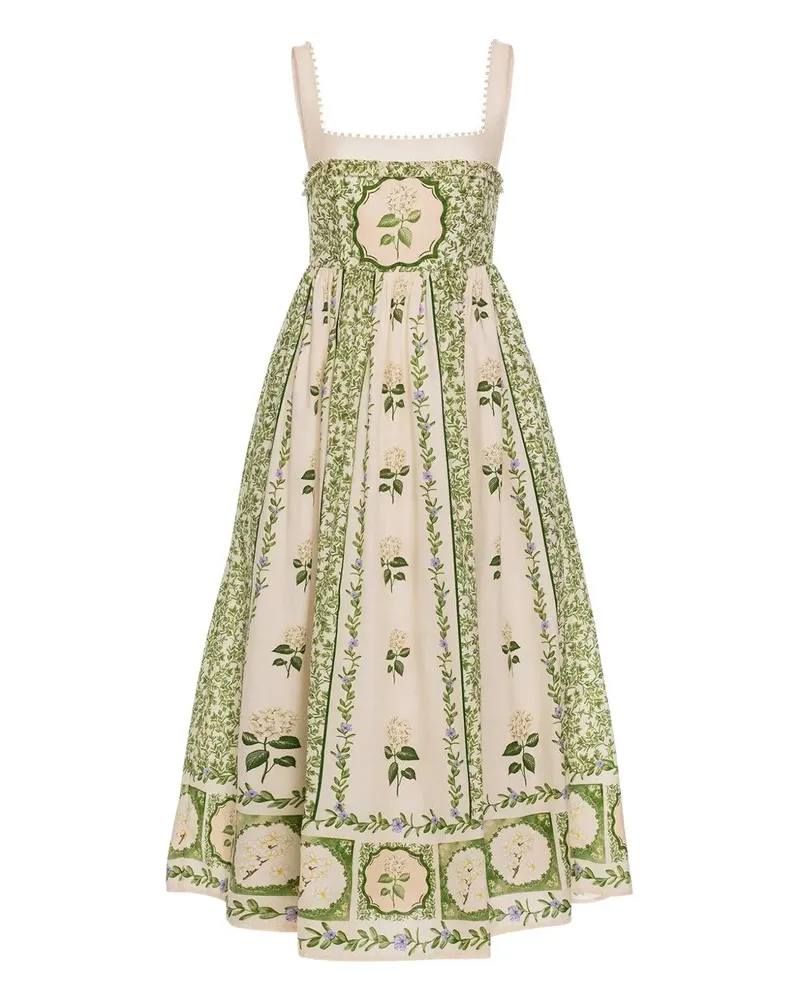 AGUA BENDITA Barbara Wild midi dress - Nude Nude