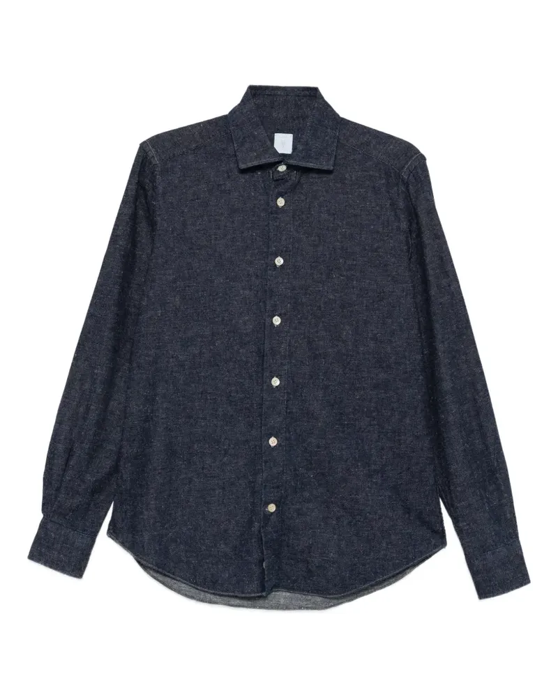 Eleventy Langärmeliges Jeanshemd - Blau Blau