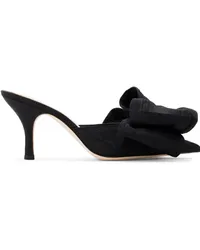 Loeffler Randall Margot Moire-Mules 80mm Schwarz