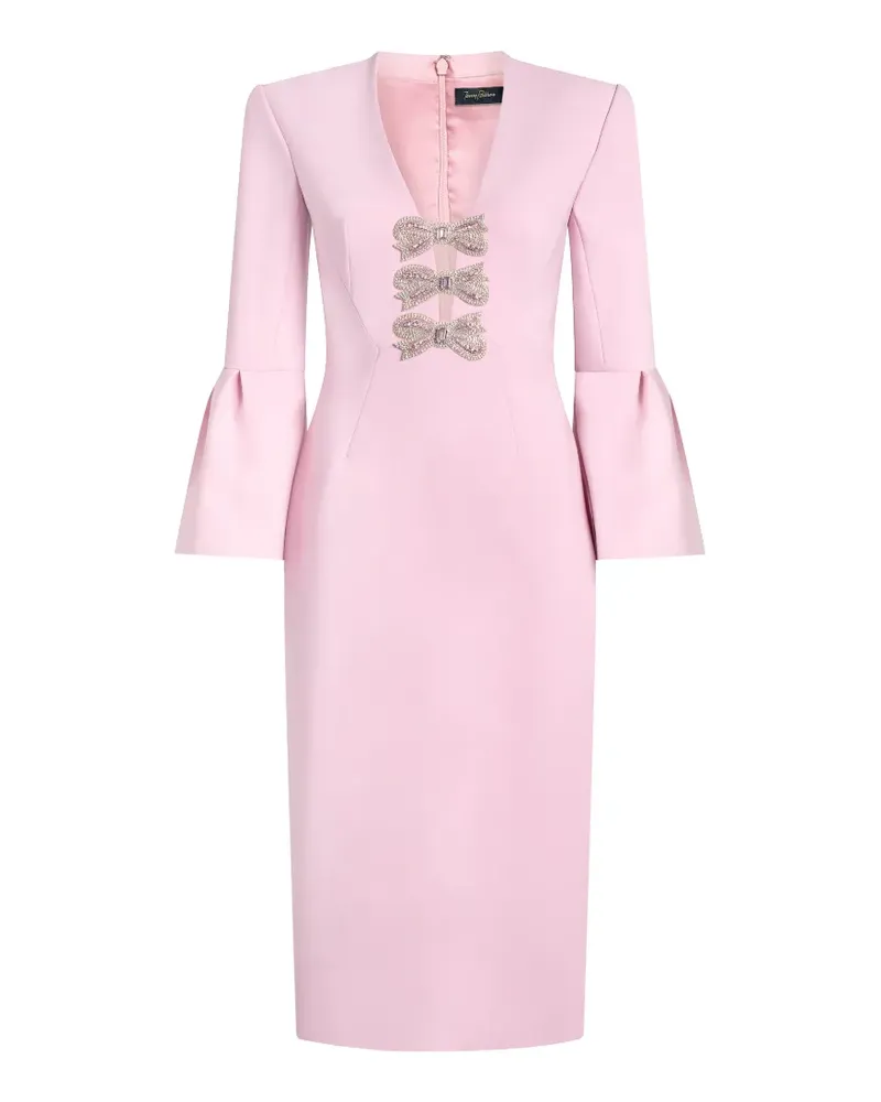 Jenny Packham Debut Kleid mit Glockenärmeln - Rosa Rosa
