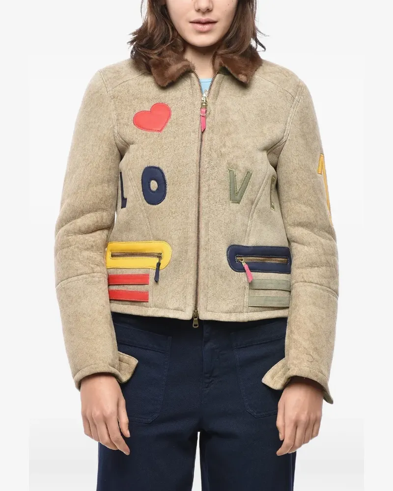HISTORY REPEATS embroidered jacket - Nude Nude