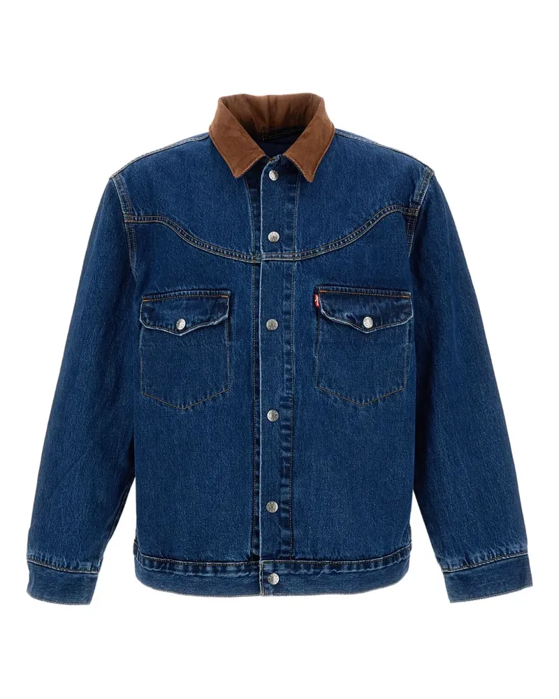 Levi's Jeansjacke mit Cordkragen - Blau Blau