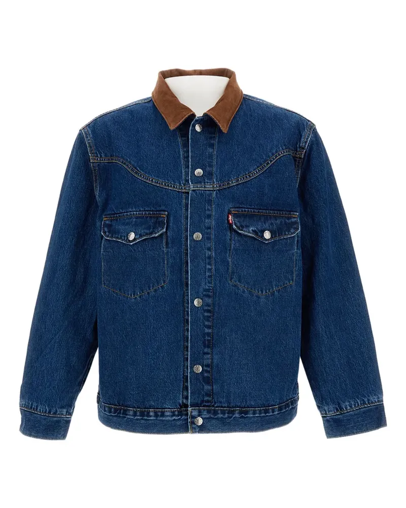 Levi's Jeansjacke mit Cordkragen - Blau Blau