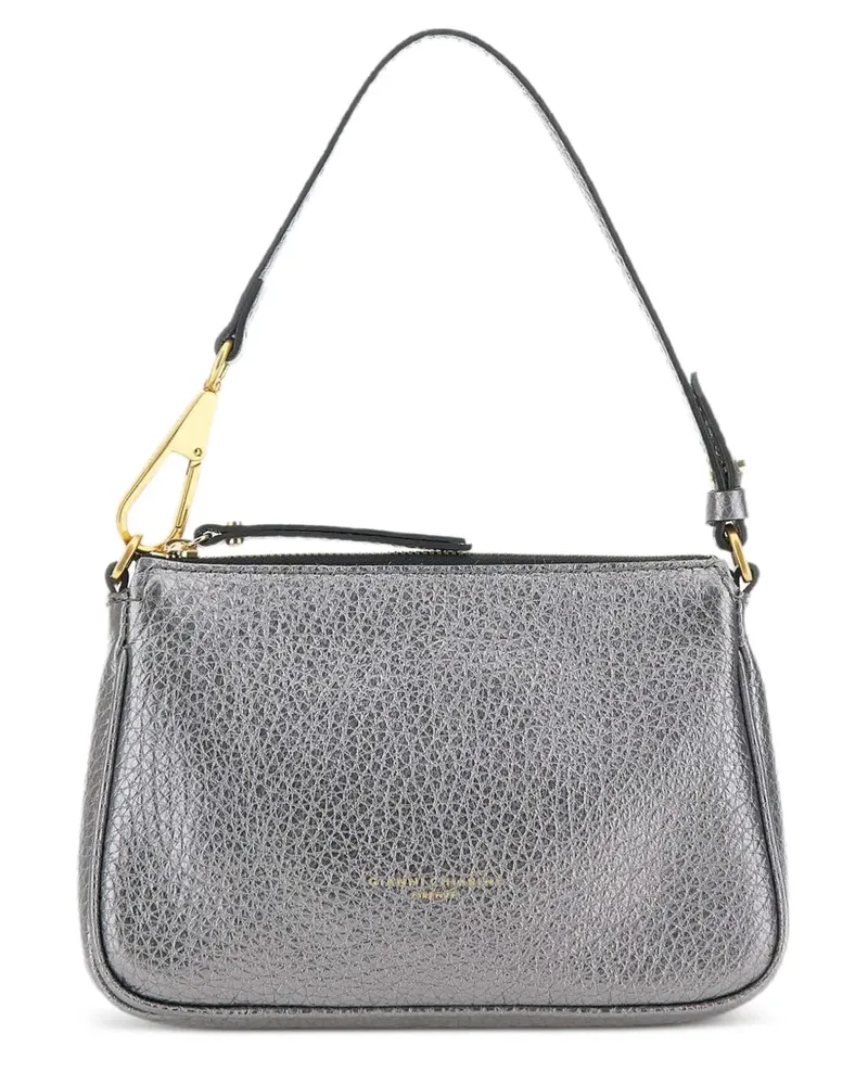 Gianni Chiarini Schultertasche im Metallic-Look - Silber Silber