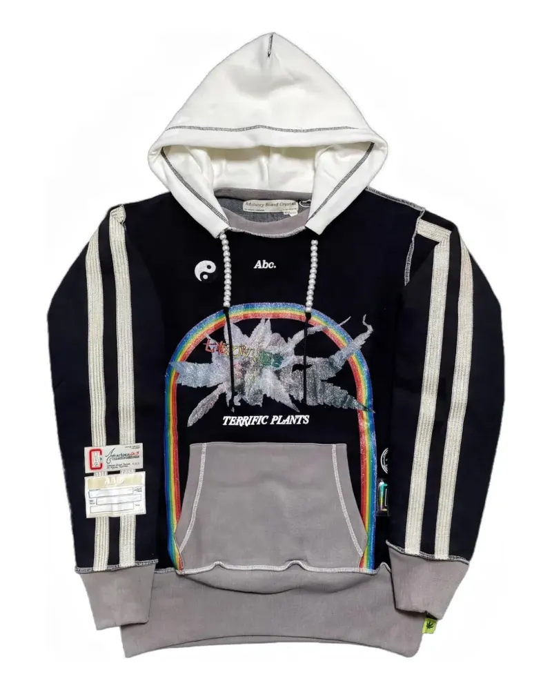 Abc. Hoodie mit grafischem Print - Schwarz Schwarz