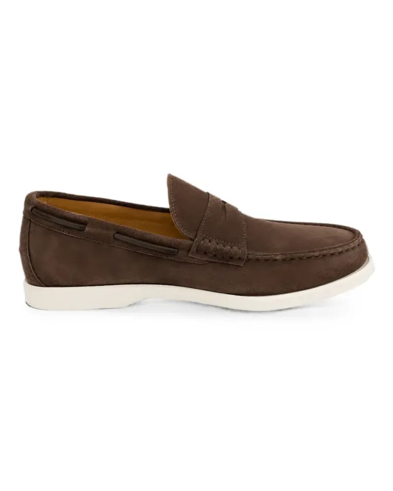 Kiton suede penny loafers - Braun Braun