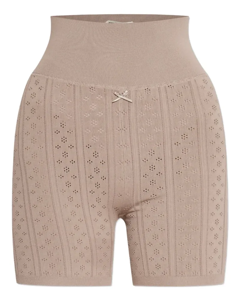 J.W.Anderson Shorts mit gerippter Schleife - Nude Nude