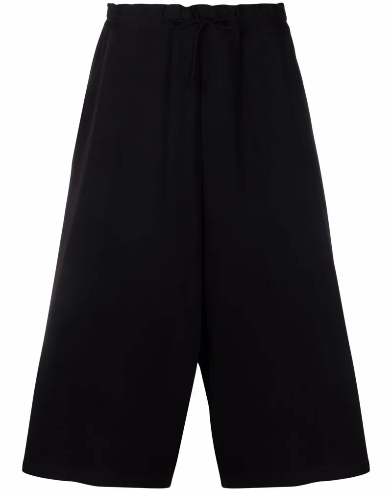 Yohji Yamamoto Klassische Cropped-Jogginghose - Schwarz Schwarz