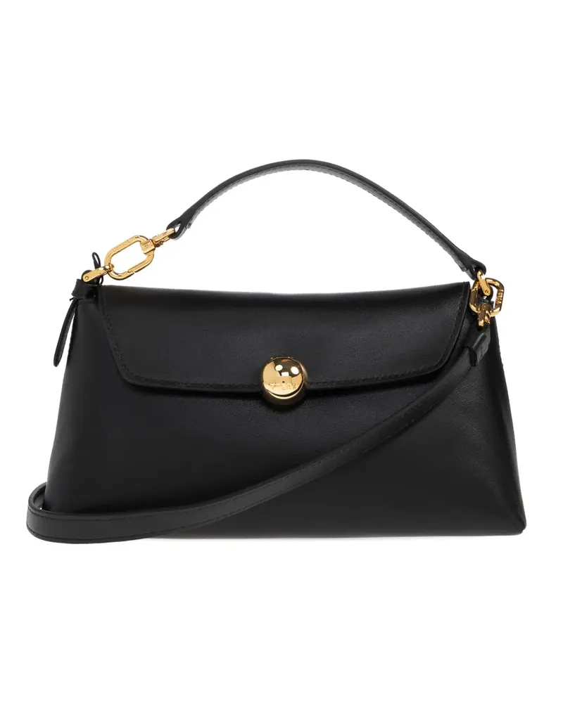 Furla mini Sfera turnlock leather tote bag - Schwarz Schwarz